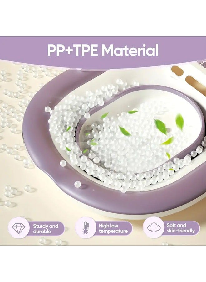Sitz Bath for Toilet Seat,Steam Seat for Toilet, Foldable Postpartum Care Basin, Suitable for Pregnant Women, Postpartum Care, Perineum Treatment, Sitz Bath for Hemorrhoids - Image 4