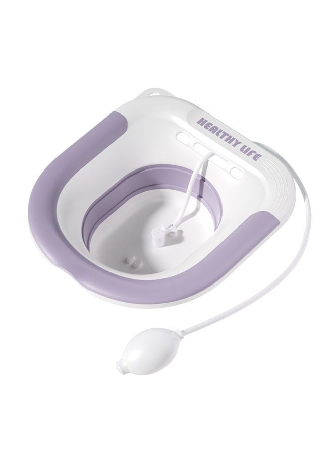 Sitz Bath for Toilet Seat,Steam Seat for Toilet, Foldable Postpartum Care Basin, Suitable for Pregnant Women, Postpartum Care, Perineum Treatment, Sitz Bath for Hemorrhoids - Image 1