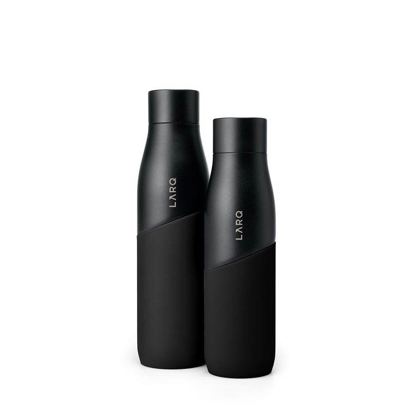 LARQ Bottle Movement PureVis - Lightweight Self-Cleaning and Non-Insulated Stainless Steel Water Bottle with UV Water Sanitizer  24oz  Black/Onyx - Image 5