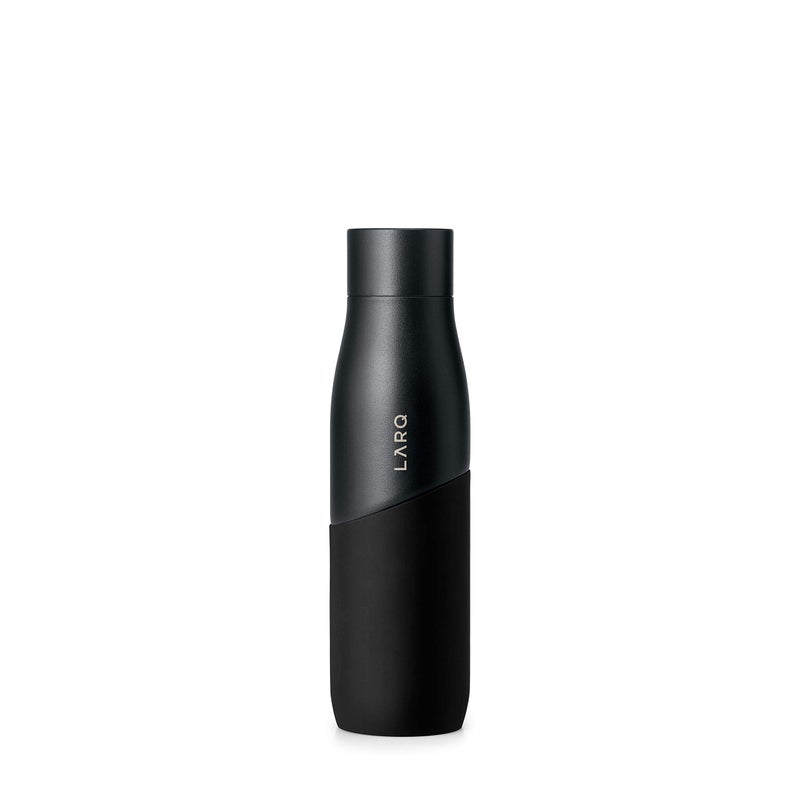 LARQ Bottle Movement PureVis - Lightweight Self-Cleaning and Non-Insulated Stainless Steel Water Bottle with UV Water Sanitizer  24oz  Black/Onyx - Image 2