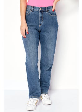 Gloria Vanderbilt Women Regular Fit Washed Denim Jean, Blue  - Image 1