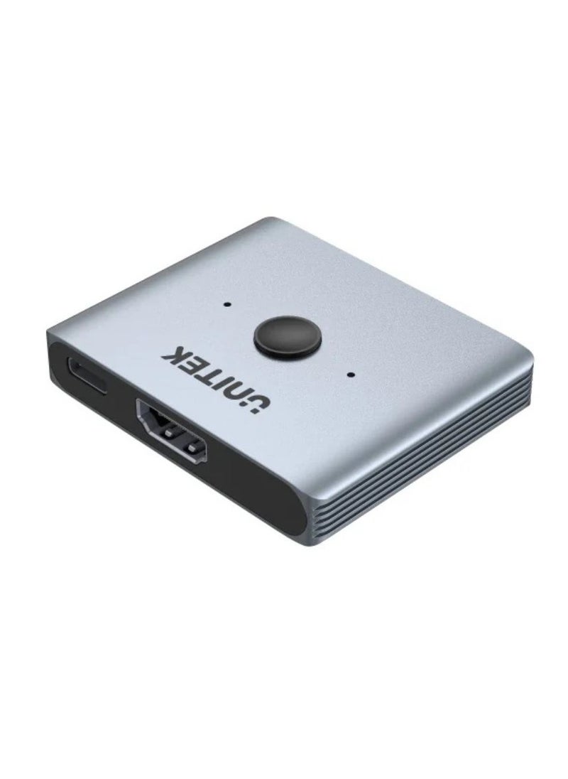 UNITEK UNITEK 8K HDMI Bidirectional Switch: Dual 2-in-1 8K HDMI Splitter and Switcher with 8K@60Hz, 4K@120Hz, HDR10, 48Gbps Bandwidth, and 3D Support for TVs, Monitors, Gaming Consoles, and Home Theater Systems  - Image 2
