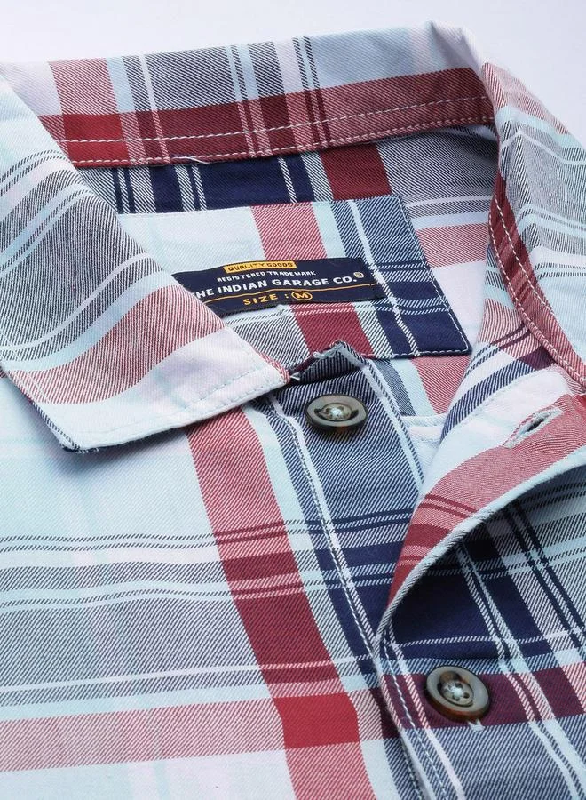 The Indian Garage Co Men Blue Relaxed Fit Casual Shirt
