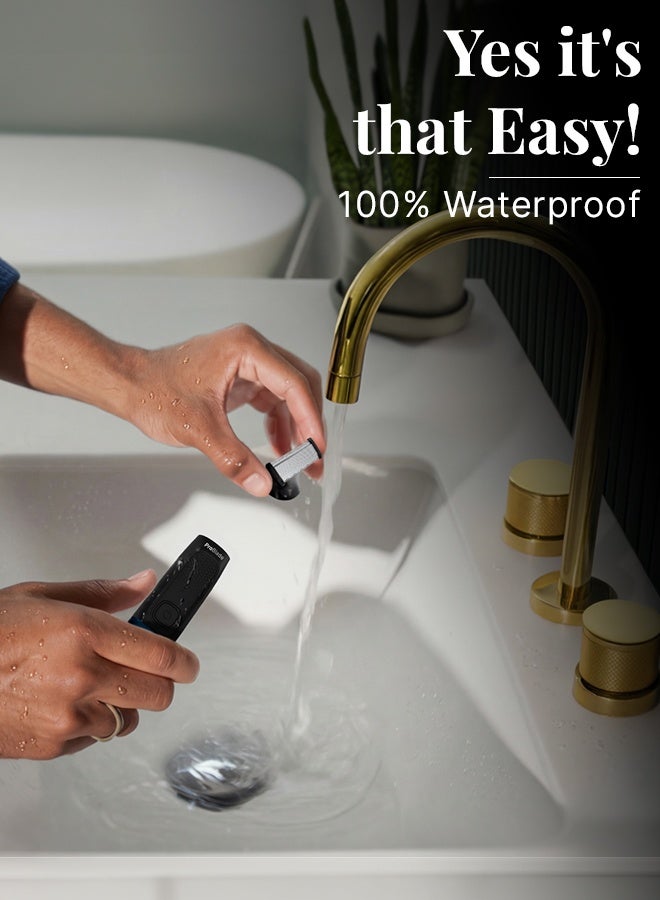 MENHOOD ProBlade 3-in-1 Beard Trimmer Shaver for Men 120 Min USB-C LED Adaptive Flex Neck Waterproof - Image 4