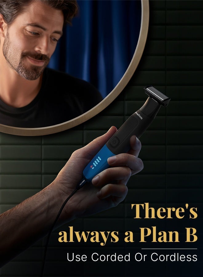 MENHOOD ProBlade 3-in-1 Beard Trimmer Shaver for Men 120 Min USB-C LED Adaptive Flex Neck Waterproof - Image 3