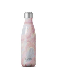 S'well Stainless Steel Water Bottle, 17oz, Geode Rose, Triple Layered Vacuum Insulated Containers Keeps Drinks Cold for 36 Hours and Hot for 18, BPA Free, Perfect for On the Go  - Image 1