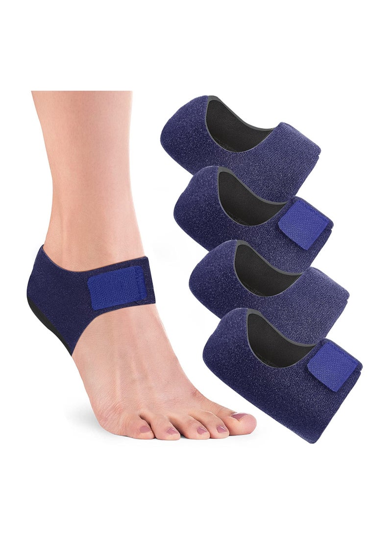 كاست ويف - كعب حامي كعب كأس كعب تغطية 4pcs اللفافة الأخمصية الأربطة قوس دعم الكعب الكاحل قوس كعب الألم تكسير وتر أخيل نفطة هلام نعل الكعب للرجال / النساء - Image 1