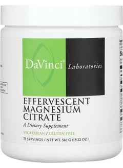 DaVinci Laboratories of Vermont Effervescent Magnesium Citrate 18.22 oz (516 g) 