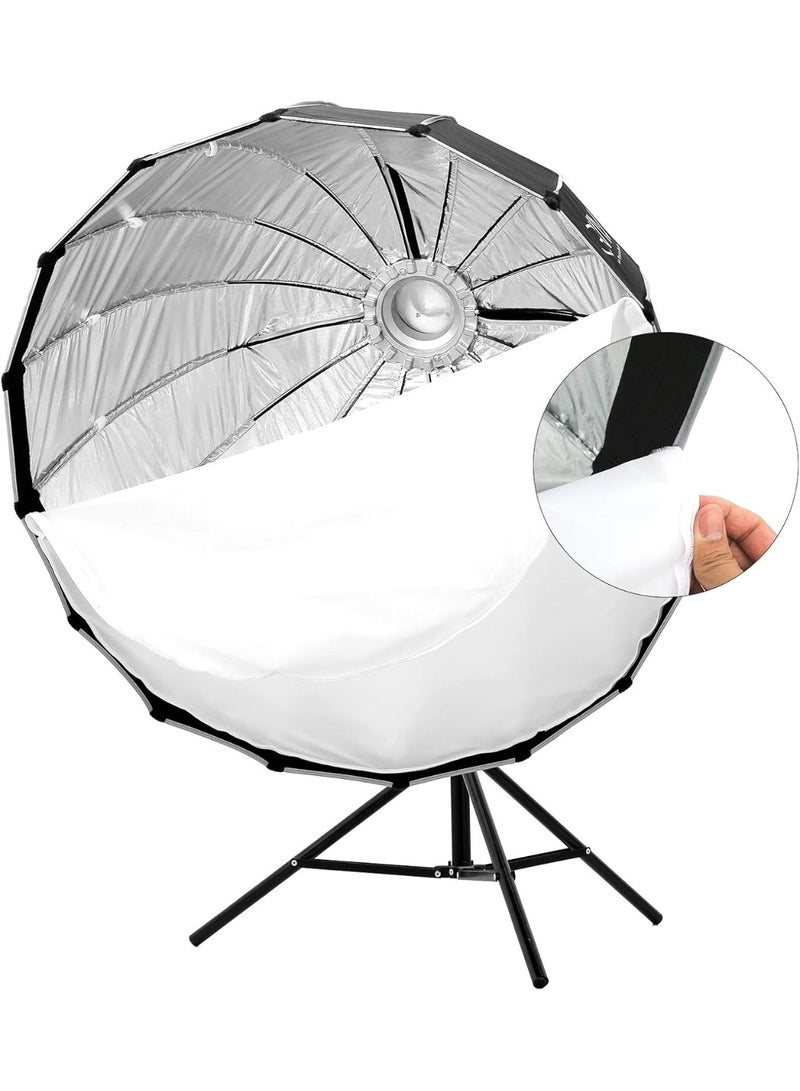 GVM 35" Parabolic Softbox Light Dome – Bi-Color LED Compatible, Diffused Studio Lighting for Photography, Video, YouTube & Professional Filmmaking - Image 5