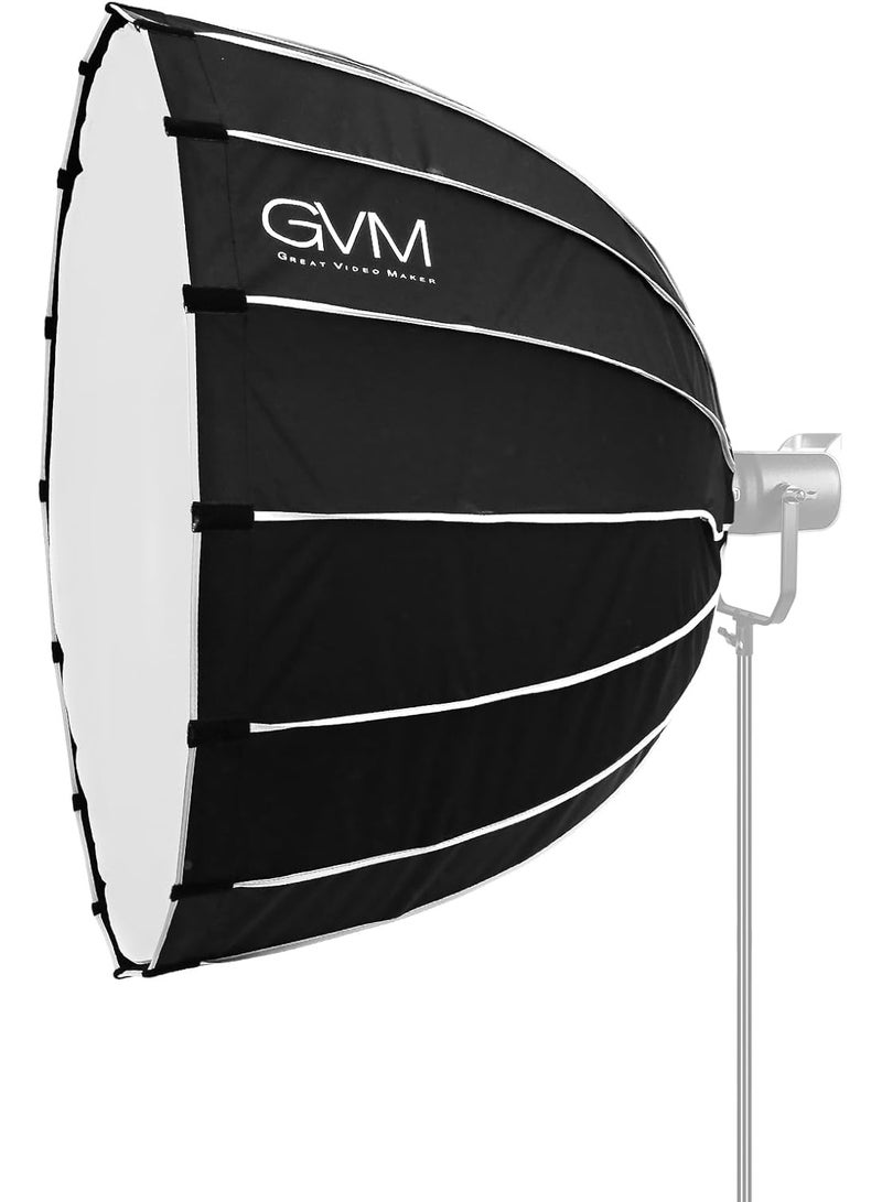 GVM 35" Parabolic Softbox Light Dome – Bi-Color LED Compatible, Diffused Studio Lighting for Photography, Video, YouTube & Professional Filmmaking - Image 1