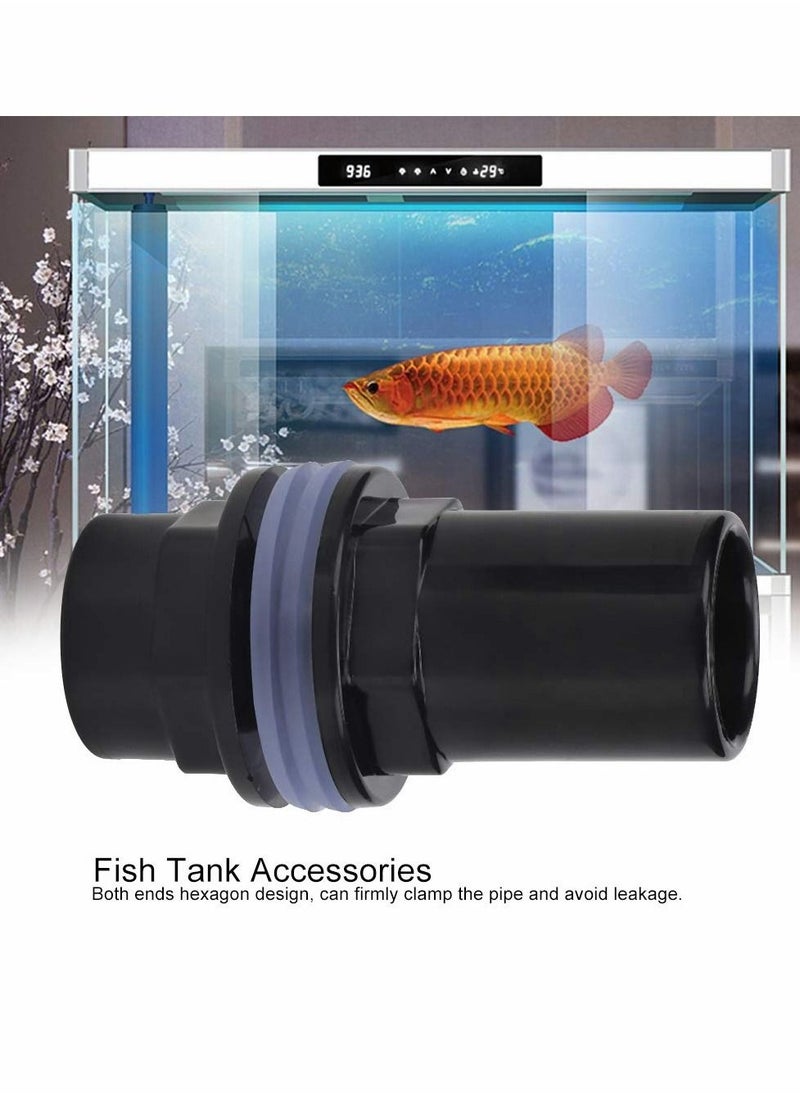 Excefore - Aquarium Pipe Connector, PVC Fish Tank Filter Water Pipe Joint Straight Tube Connector Fish Tank Accessories (25mm) - Image 1