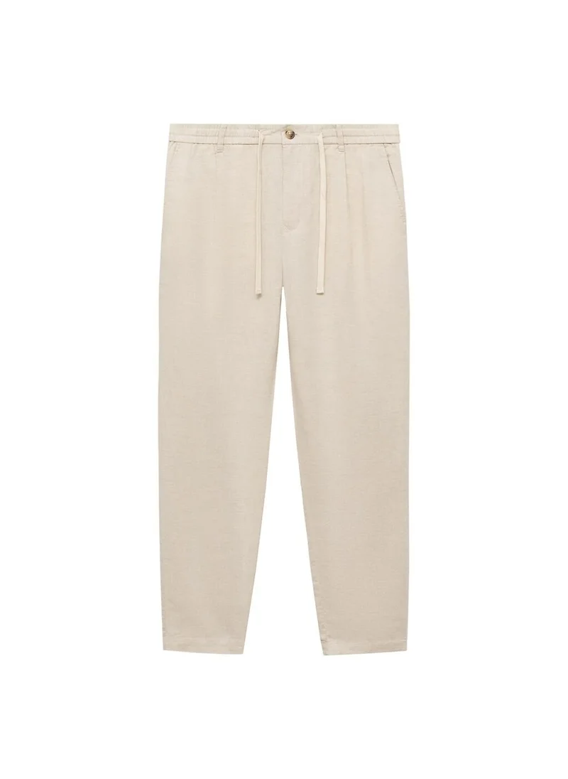 مانجو مان Slim-fit trousers with drawstring
