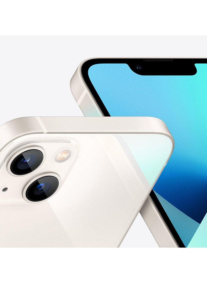 ابل  آيفون 13 سعة 128 جيجابايت يدعم تقنية 5G مع فيس تايم بلون ضوء النجوم - نسخة المملكة العربية السعودية - Image 4