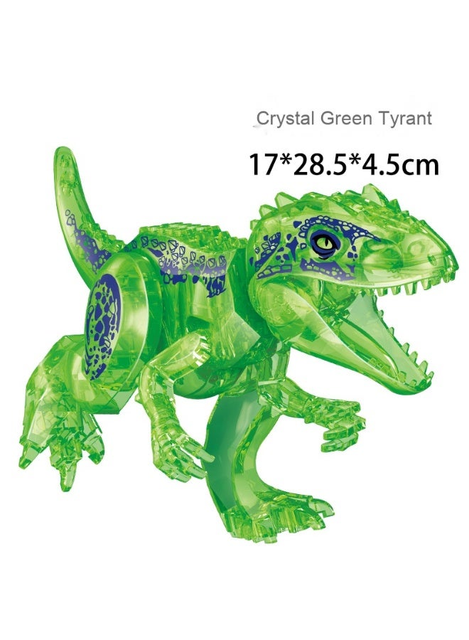 NIBEMINENT Jurassic Dinosaur Building Blocks Toy - T. Rex and Brachiosaurus Set