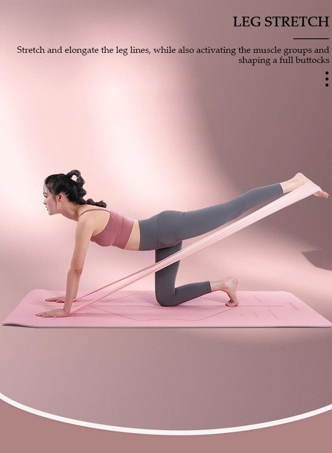 DUNISO مجموعة أربطة مقاومة مكونة من 5 قطع، أربطة تمرين مرنة، مجموعة العلاج الطبيعي، فرقة التوتر، فرقة التعافي، أربطة تدريب القوة لليوجا، البيلاتيس، إعادة تأهيل اللياقة البدنية، تدريب القوة - Image 5