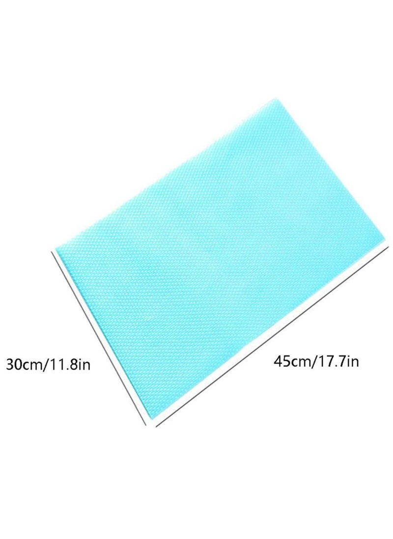 MODERN HOME - 4 Pieces Refrigerator Liners for Shelves, Washable Refrigerator Mats, Kitchen Cover Pads for Shelves, Cupboard, Freezer, Table Mat And Cabinet - Image 1