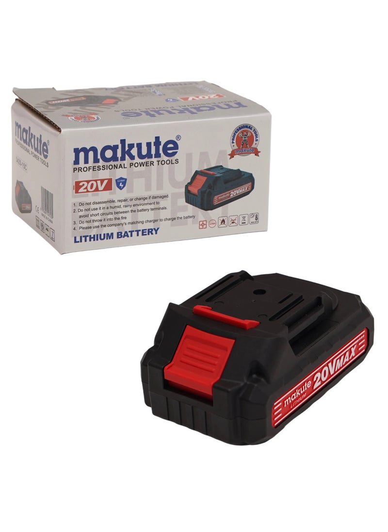 makute 20V Lithium-Ion Battery, 2.0Ah Rechargeable Slider Battery for Power Tools, Compact & Lightweight, Overcurrent & Overheating Protection, Durable Replacement Battery for Cordless Tools, 5420-15C  - Image 5