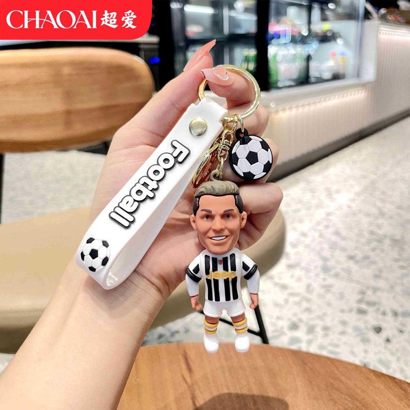 سلسلة مفاتيح كأس العالم لكرة القدم - شخصية كرتونية بتصميم قميص الفريق - Image 1