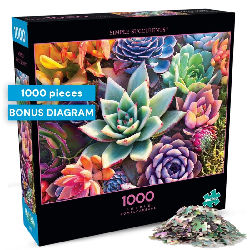 Buffalo Games - James Mertke - Simple Succulent - 1000 Piece Jigsaw Puzzle For Adults -Challenging Puzzle Perfect for Game Nights - Finished Size is 26.75 x 19.75 - Image 2