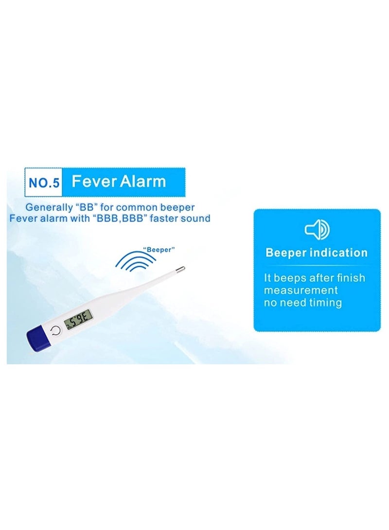 Generic Digital Body Thermometer for All Ages - Accurate and Reliable for Adults, Kids, Babies, and Seniors - Perfect for Home and Family Use (Blue)  - Image 2