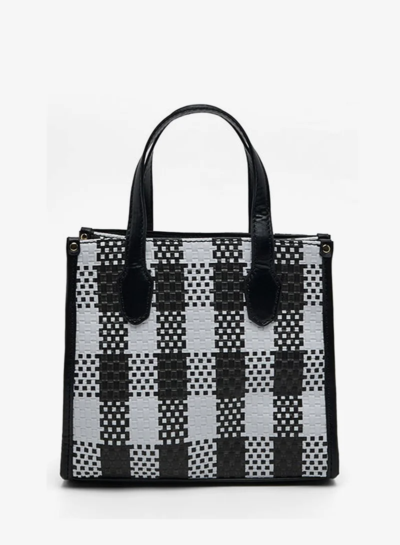 أر أند بي Checked Mini Bag
