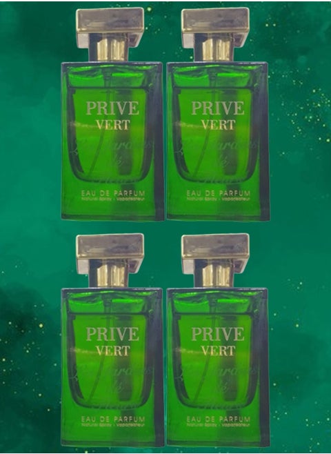 4 Pieces Prive Vert Perfume 100ml EDP