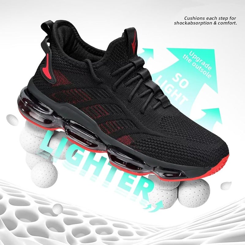 Luogoks Men's Walking Shoes Lightweight Casual Working Jogging Outdoor Shoe Fashion Sports Athletic Shoes - Image 4