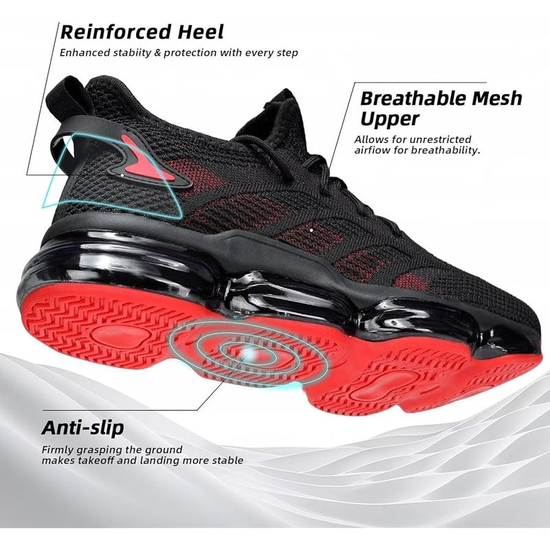 Luogoks Men's Walking Shoes Lightweight Casual Working Jogging Outdoor Shoe Fashion Sports Athletic Shoes - Image 5