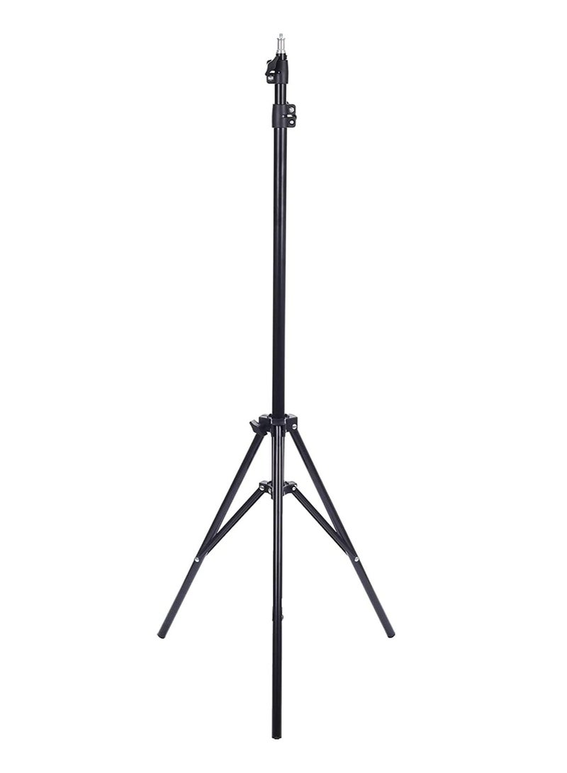 M-33 Ring Light with 360° Rotation, 33cm Diameter, Mobile Holder & 2.1M Tripod Stand, for Live Streaming and Professional Photography - White & Black - Image 4