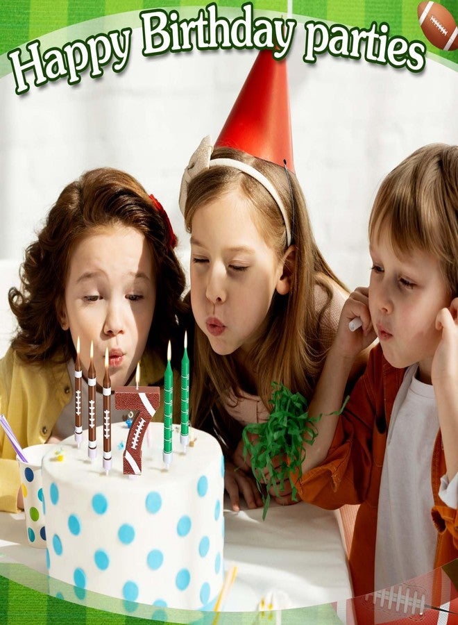 Photect 11 PCS Football Birthday Candles Number 5-9 Candle Football Cake Topper Decor Football Themed Birthday Cake Decorations for Boys Girls Kids Party Supplies (Number 7) - Image 4