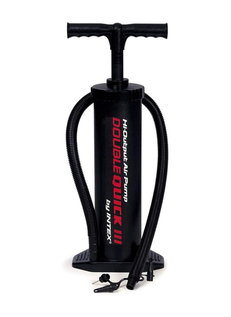 INTEX - Intex Double Quick III Hi-Output Hand Air Pump, Black - Image 1