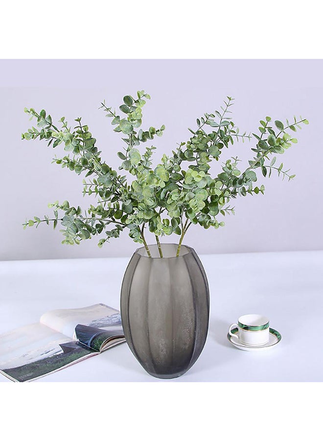 3 Branch Artificial Eucalyptus Leaf Greyish Green - Image 2