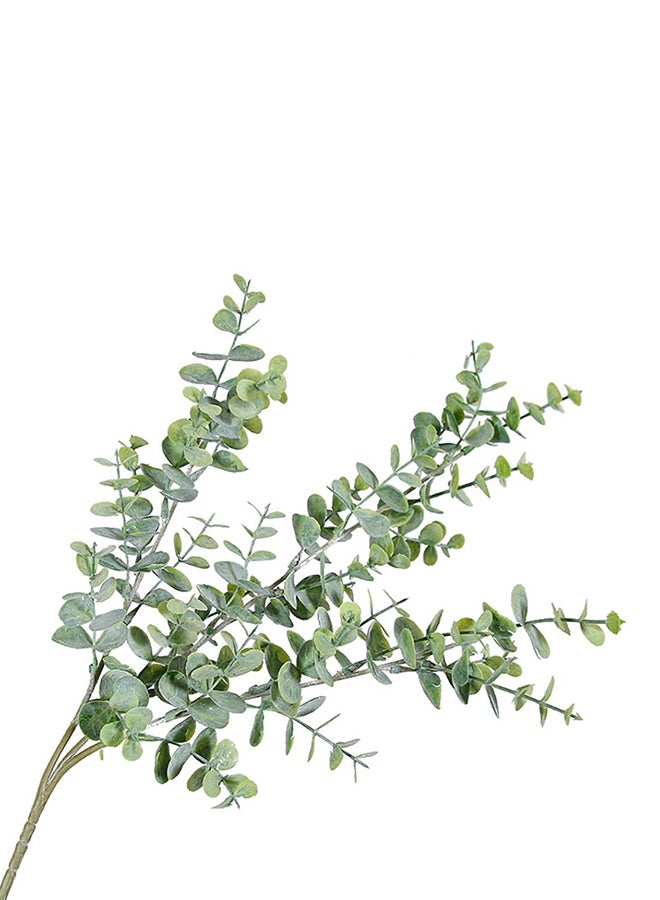 3 Branch Artificial Eucalyptus Leaf Greyish Green - Image 1