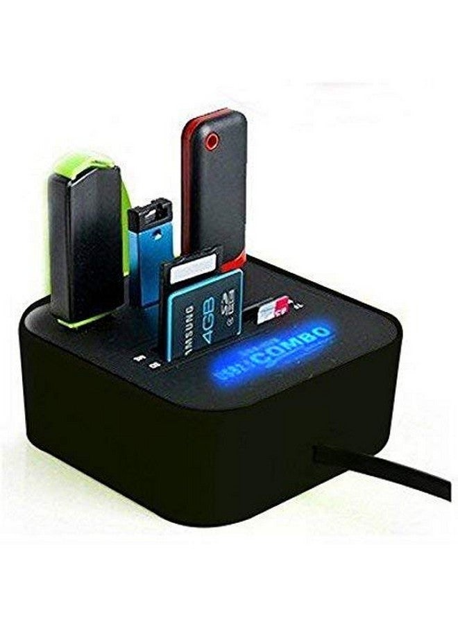 TEC TAVAKKAL All in One USB Hub Combo 3 USB Ports and All in one Card Reader, USB 2.0, for Pen Drives/Cameras/Mobiles/PC/Laptop/Notebook/Tablet, Docking Station, MS/MS Pro/SD/Micro SD Support. - Image 2