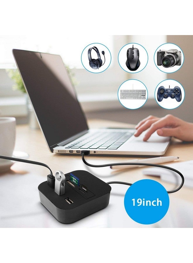 TEC TAVAKKAL All in One USB Hub Combo 3 USB Ports and All in one Card Reader, USB 2.0, for Pen Drives/Cameras/Mobiles/PC/Laptop/Notebook/Tablet, Docking Station, MS/MS Pro/SD/Micro SD Support. - Image 5