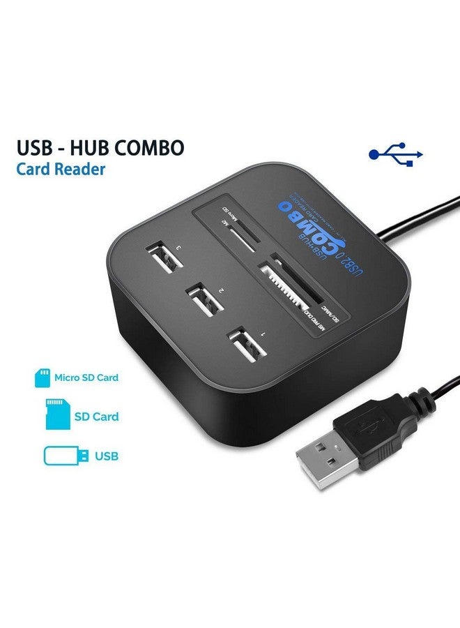 TEC TAVAKKAL All in One USB Hub Combo 3 USB Ports and All in one Card Reader, USB 2.0, for Pen Drives/Cameras/Mobiles/PC/Laptop/Notebook/Tablet, Docking Station, MS/MS Pro/SD/Micro SD Support. - Image 4