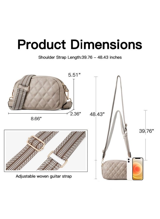 Telena Quilted Crossbody Bag Small Crossbody Purse For Women Trendy Leather Lightweight Shoulder Handbags  - Image 3
