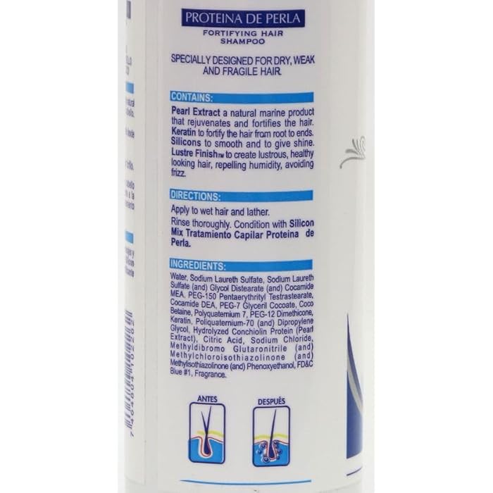 Silicon Mix Proteina De Perla & Shampoo 16 Oz Hair Treatment and Shampoo 16oz - Image 5