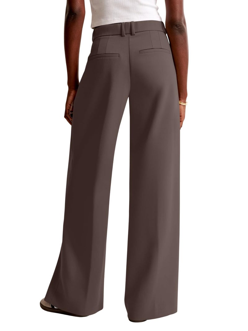 NIMIN Women Wide Leg Pants High Waisted Dressy Work Trousers Business Slacks Casual Pants 2025 Fashion Outfits with Pockets - Image 4
