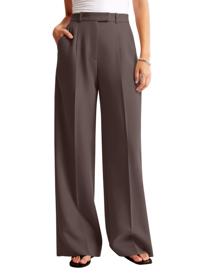 NIMIN Women Wide Leg Pants High Waisted Dressy Work Trousers Business Slacks Casual Pants 2025 Fashion Outfits with Pockets - Image 2