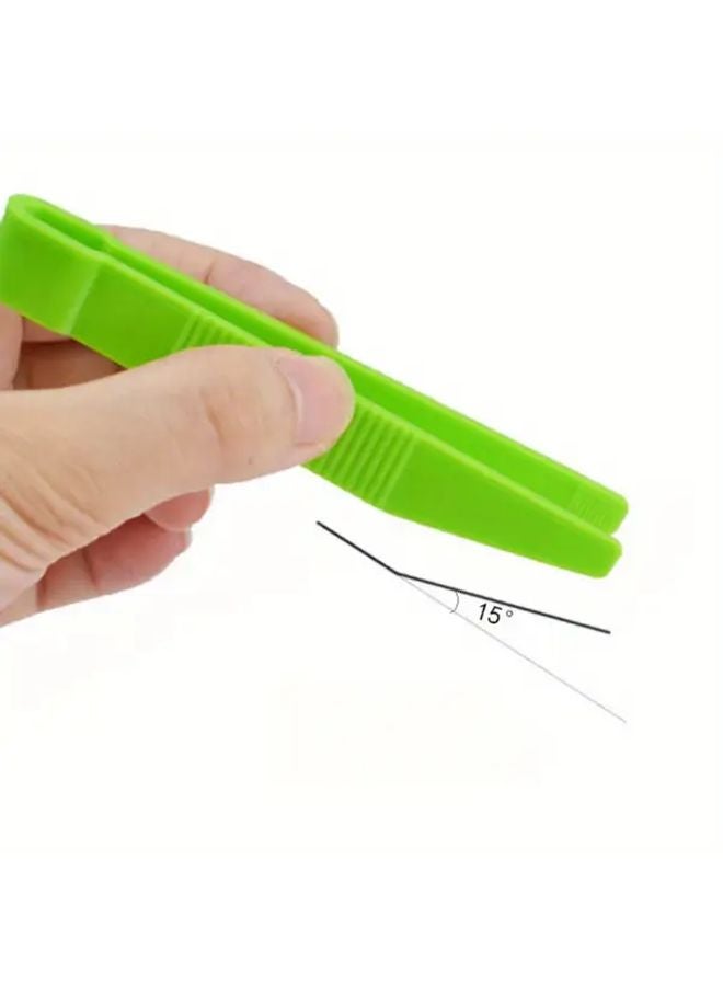 6 قطع من ملاقط البلاستيك المتينة بألوان متنوعة لاستخدامها في الخرز والعناية بالنباتات - Image 5