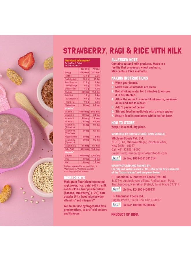 Slurrp Farm No Added Sugar, No Salt Multigrain Cereals Trial Pack Combo | Goodness of Millets - Ragi, Jowar, Oats | Healthy Food for Kids | Real Fruits, 300g (50g*6) - Image 4