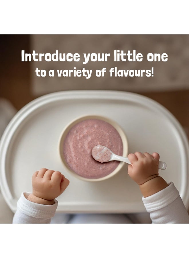 Slurrp Farm No Added Sugar, No Salt Multigrain Cereals Trial Pack Combo | Goodness of Millets - Ragi, Jowar, Oats | Healthy Food for Kids | Real Fruits, 300g (50g*6) - Image 2