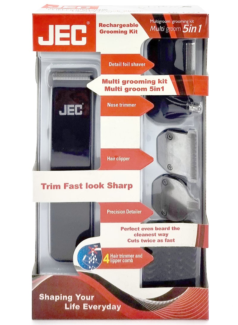 JEC Multigroom 5in1 Rechargeable Grooming Kit - Image 3