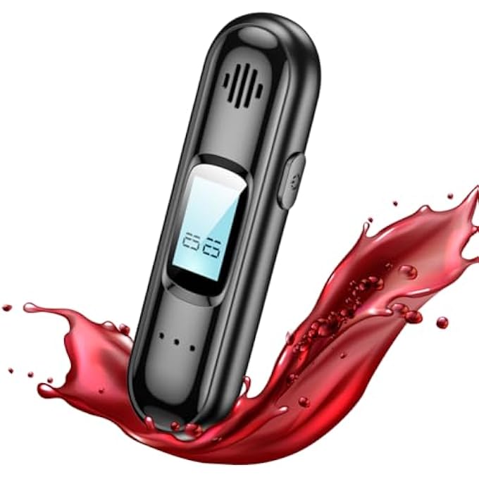 rayihni Breathalyser with Digital LCD Display, Rechargeable Alcohol Tester, Police Accurate, No Blow Tube Required, Portable Sensor, Breath Alcohol Tester for Personal and Professional Use - Image 3