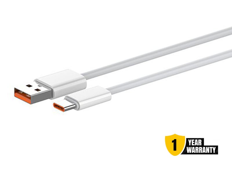 بليتز كابل بليتز UC25W من USB إلى Type-C بطول 1 متر - شحن سريع 25 واط، متين - ابيض