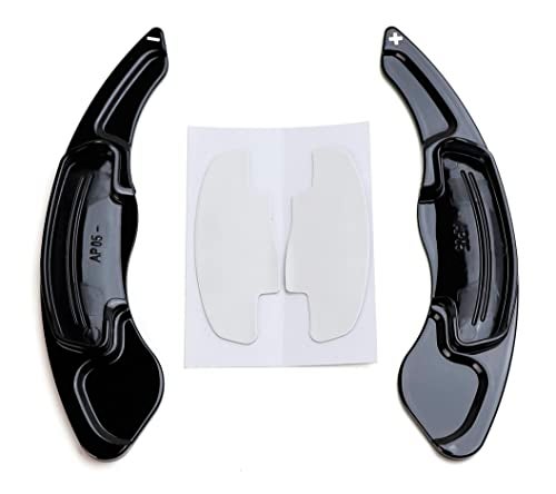 iJDMTOY Gloss Black Finish Larger Paddle Shifter Extensions Compatible with Honda Accord Civic Insight CRV Compatible with Acura TL - Image 3