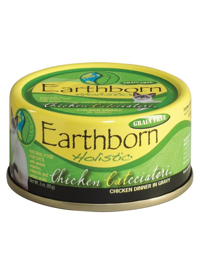 Earthborn Holistic - Chicken Catcciatori GrainFree Moist Cat Food 3 Ounce (Pack Of 24) - Image 1