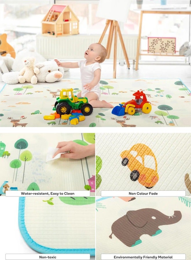 XIANGYU 1-Piece Double Sided 200X180X1cm Play Mat Baby Rugs Living Room Kids Children's Carpet - Image 3