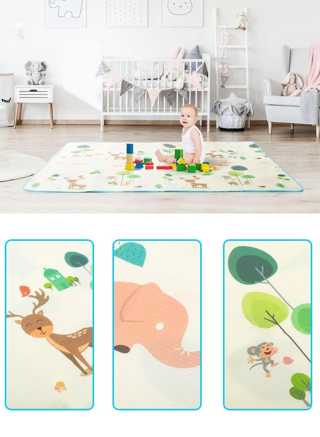 XIANGYU 1-Piece Double Sided 200X180X1cm Play Mat Baby Rugs Living Room Kids Children's Carpet - Image 4